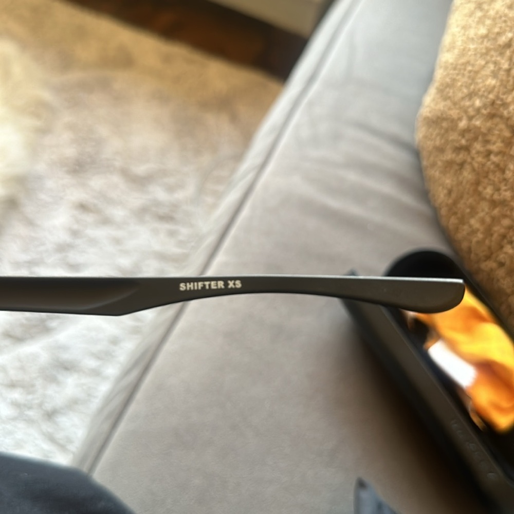 Oakley Black Rectangular Eyeglass Frames with Yellow Logo - Picture 3 of 5